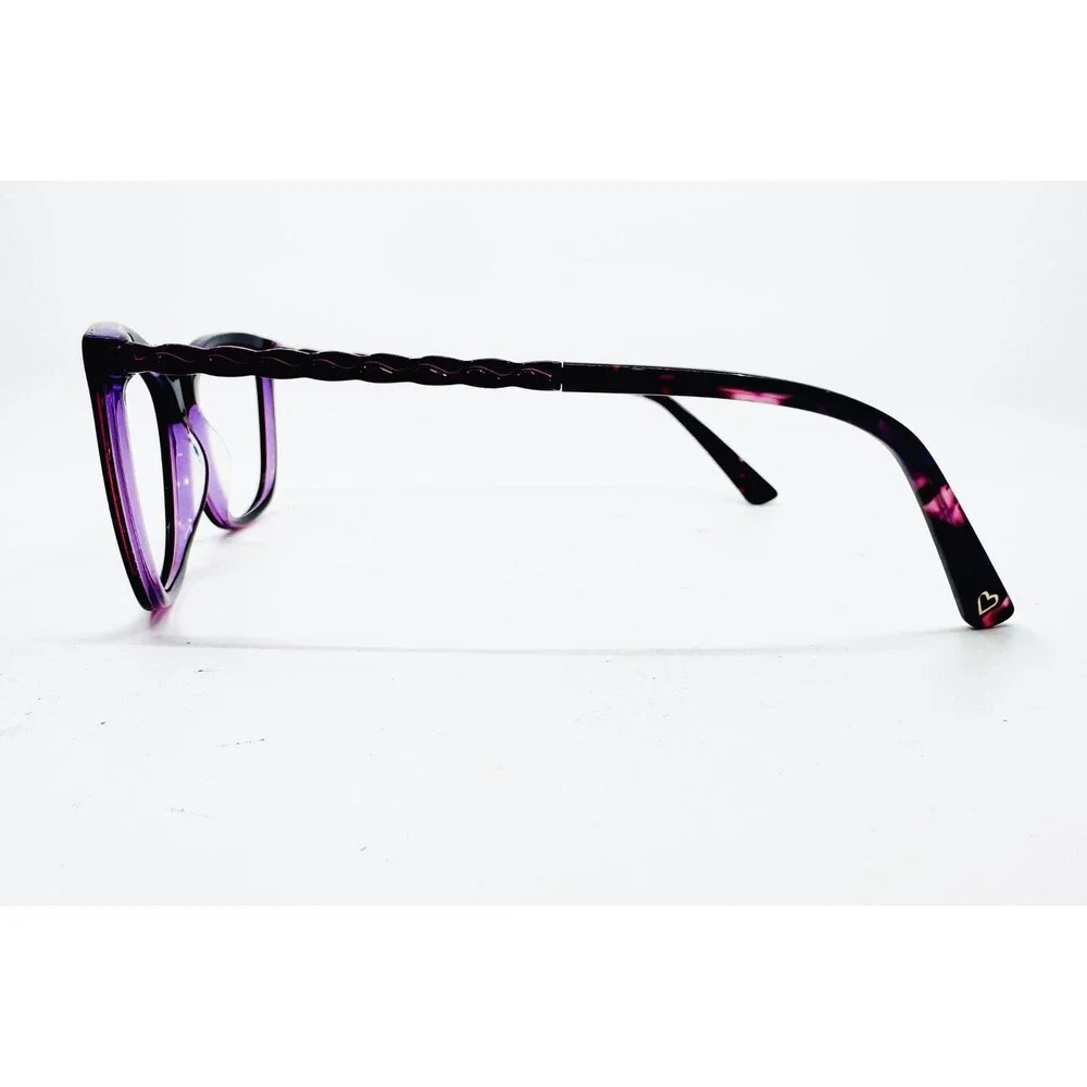 Hard Candy Eyeglasses Women Purple HC268 Sangria Cat Eye 57-17-145